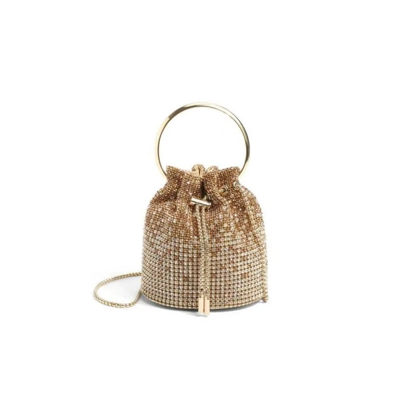 SHG172 Evening Diamond Crystal Rhinestone Bucket Bag