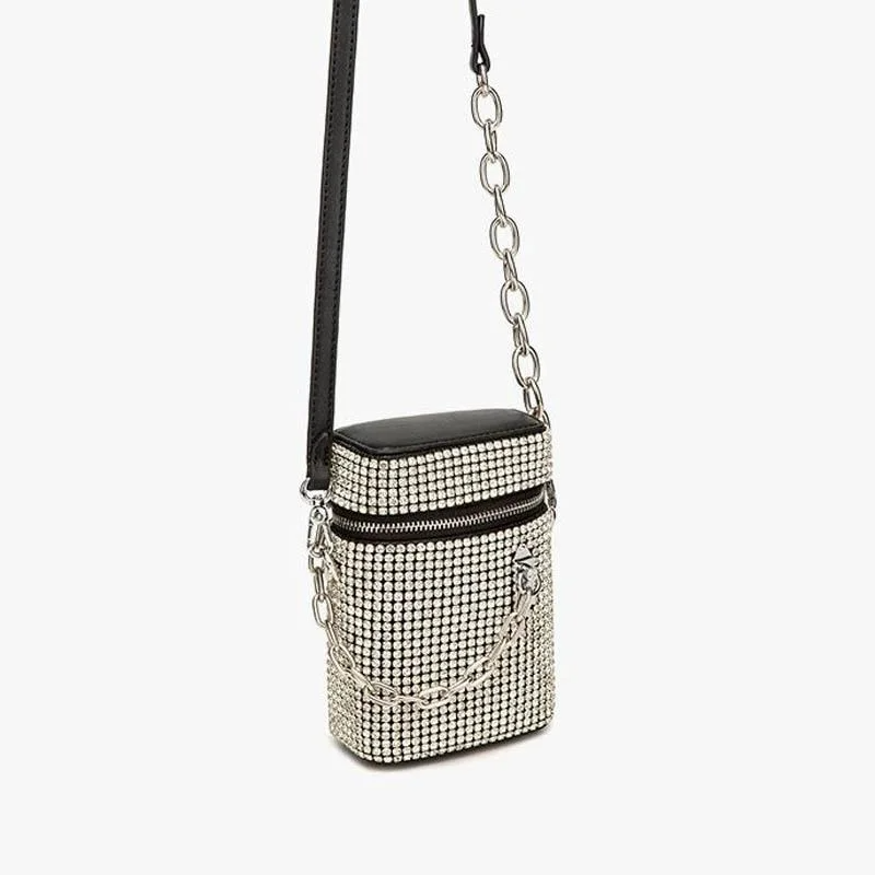 SHG170 Rhinestone Crossbody Bag
