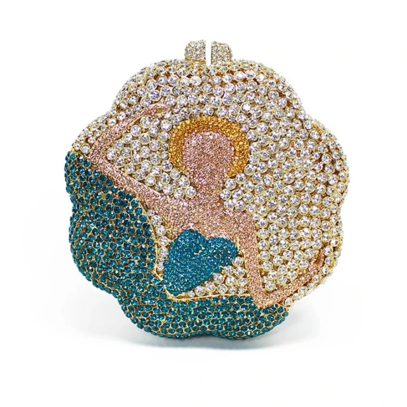SHG163 Crystal Clutch Evening Bag