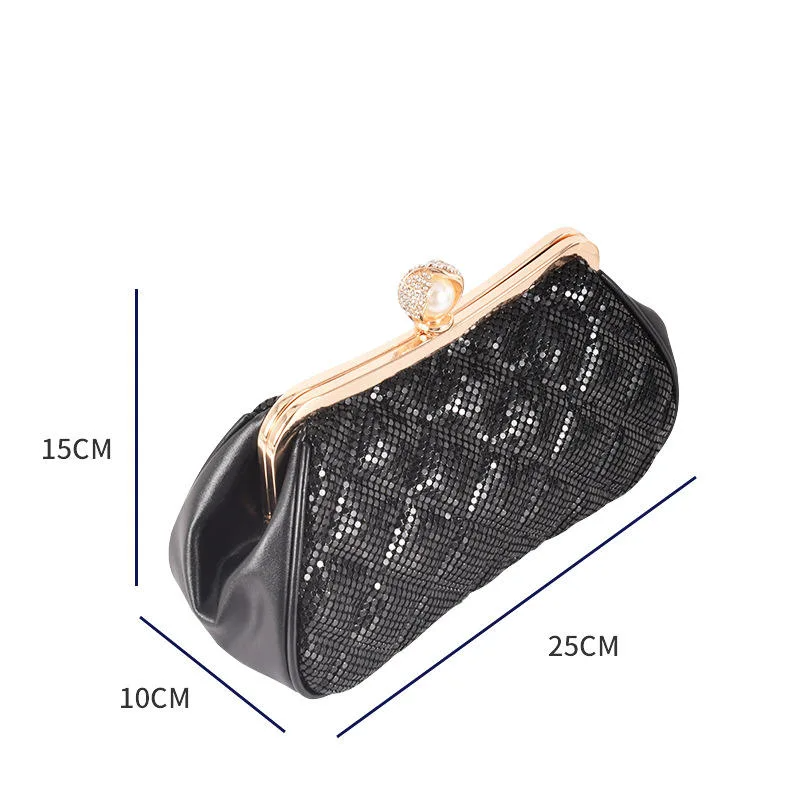 231125 Aluminium Checkered Dinner Bag