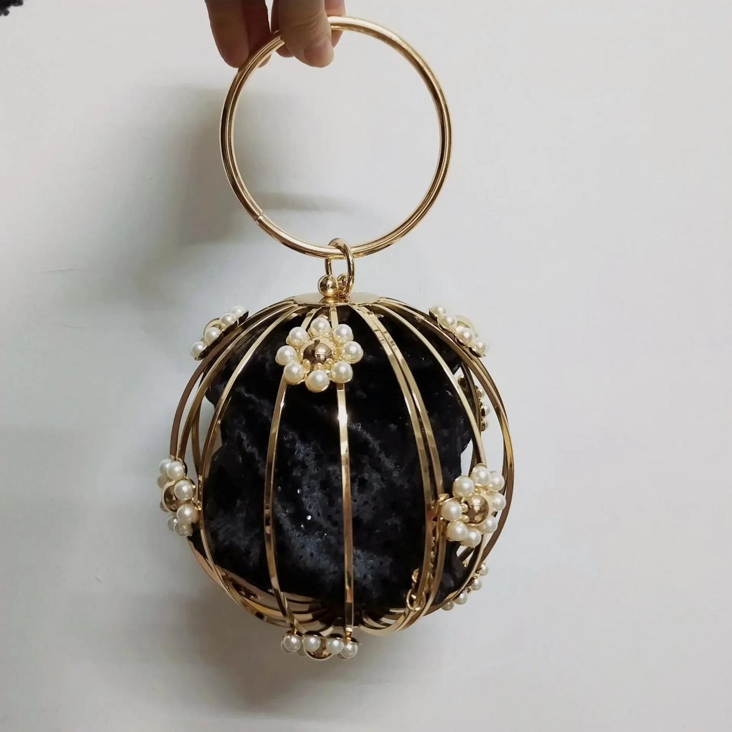 SHG159 Crystal Round Ball Bag