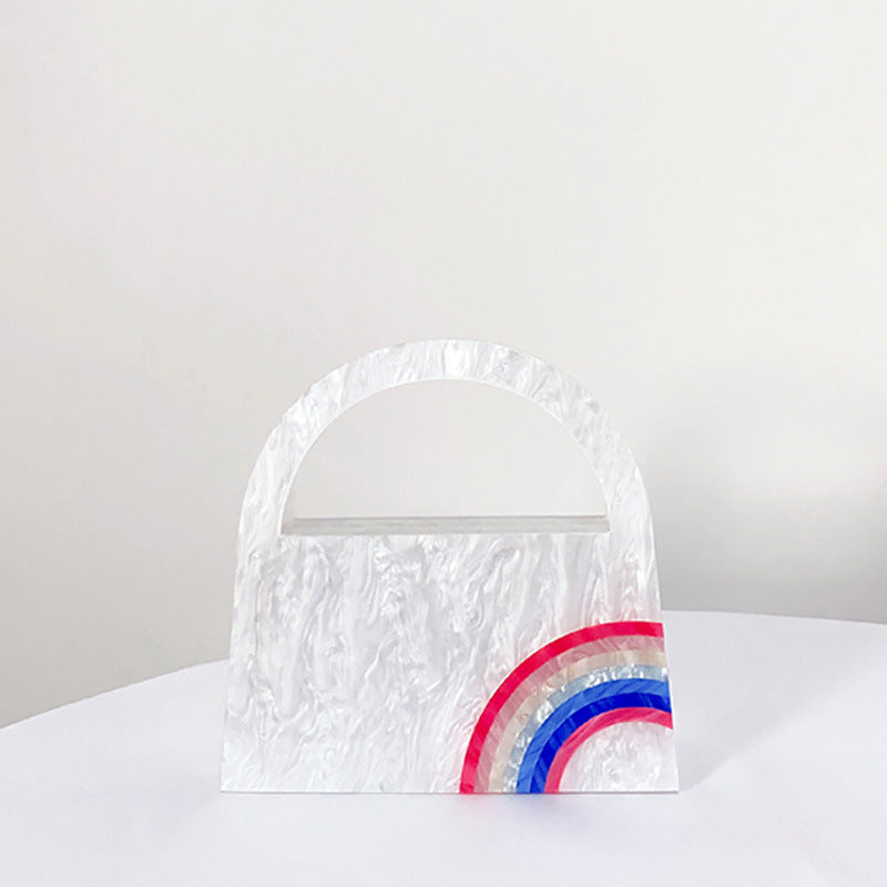 SHG121 Marble Acrylic Clutch Bag