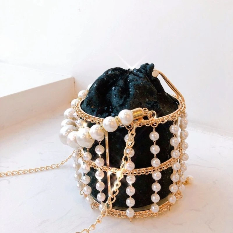 SHG160 Pearl Diamond Bag