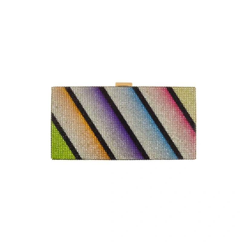 SHG236 Rainbow Diamond Clutch Bag
