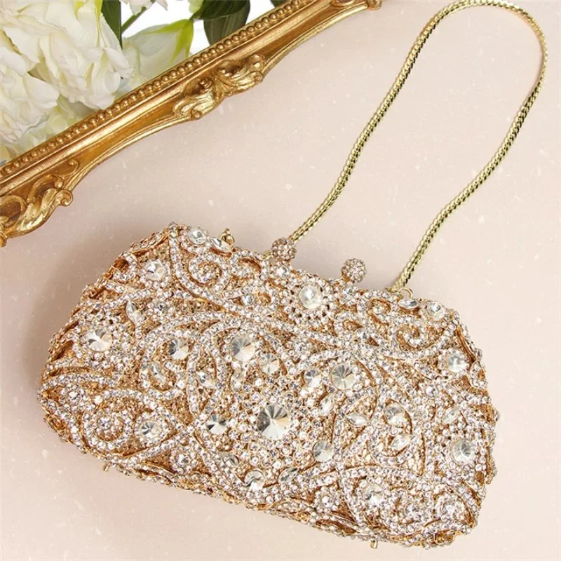 SHG119 Crystal Clutch Bag