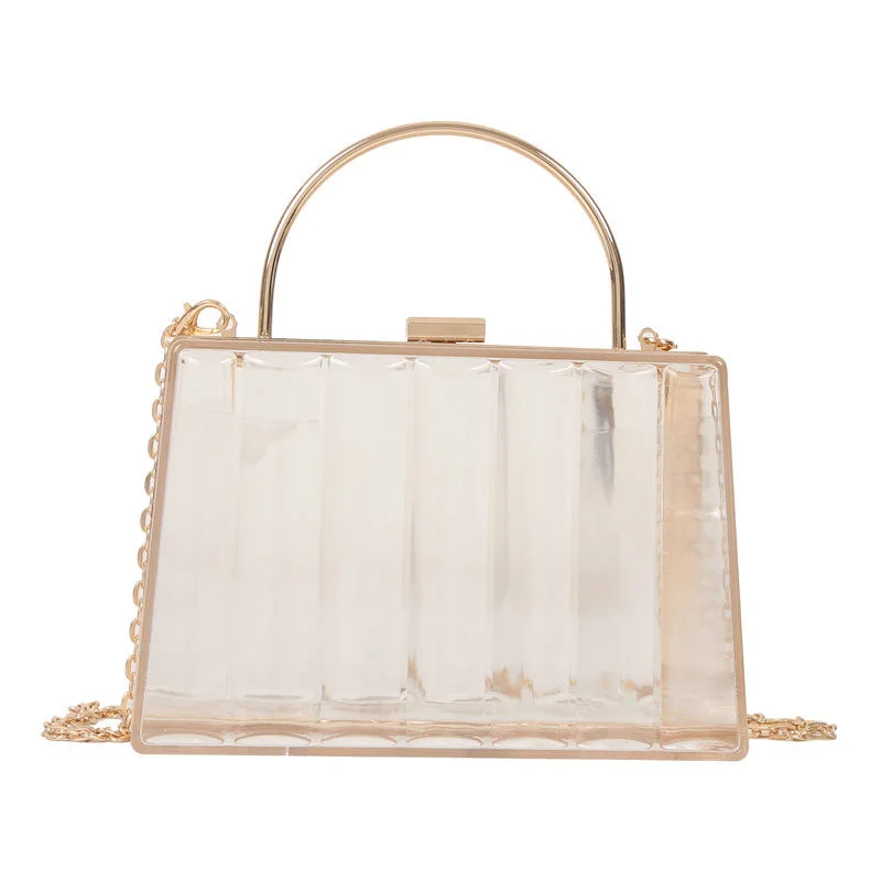 SHK0083 Evening Bag Acrylic Clear Box Bag