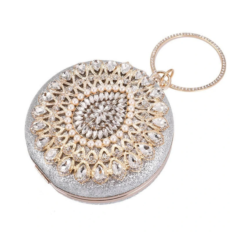 SHK0059 Pearl Rhinestone Evening Bag