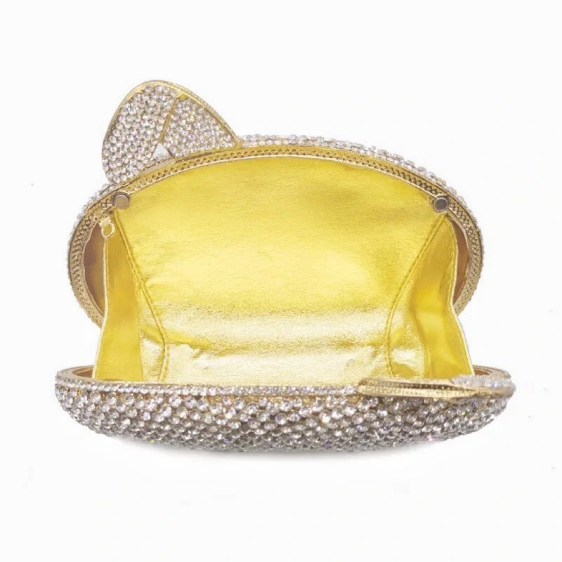 SHG217 Rabbit Shape Crystal Rhinestone Evening Handbag