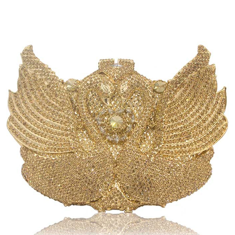 SHG209 Crystal Diamond Clutch Bag