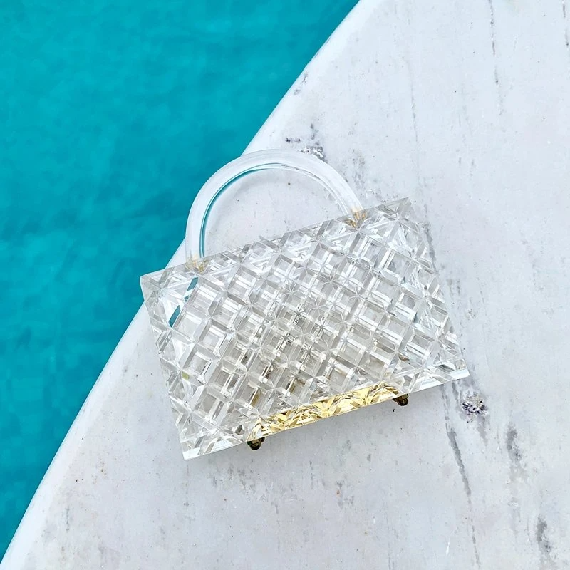 SHG081 Acrylic Transparent Clutch Bag