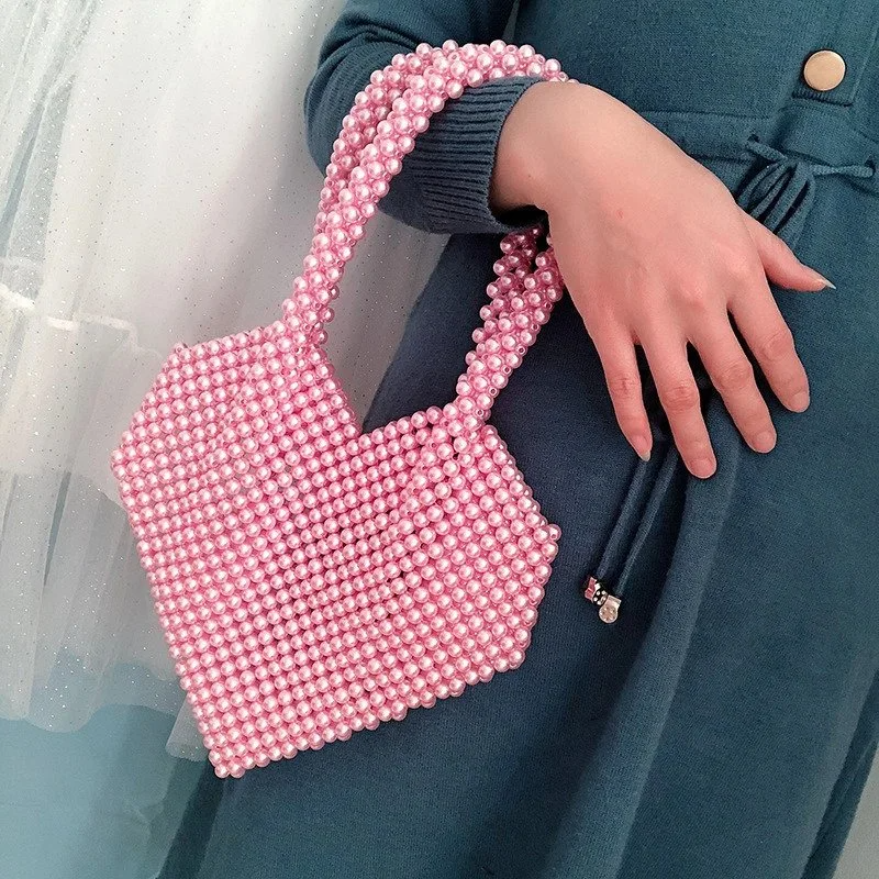 SHG104 Pearl Beaded Bag