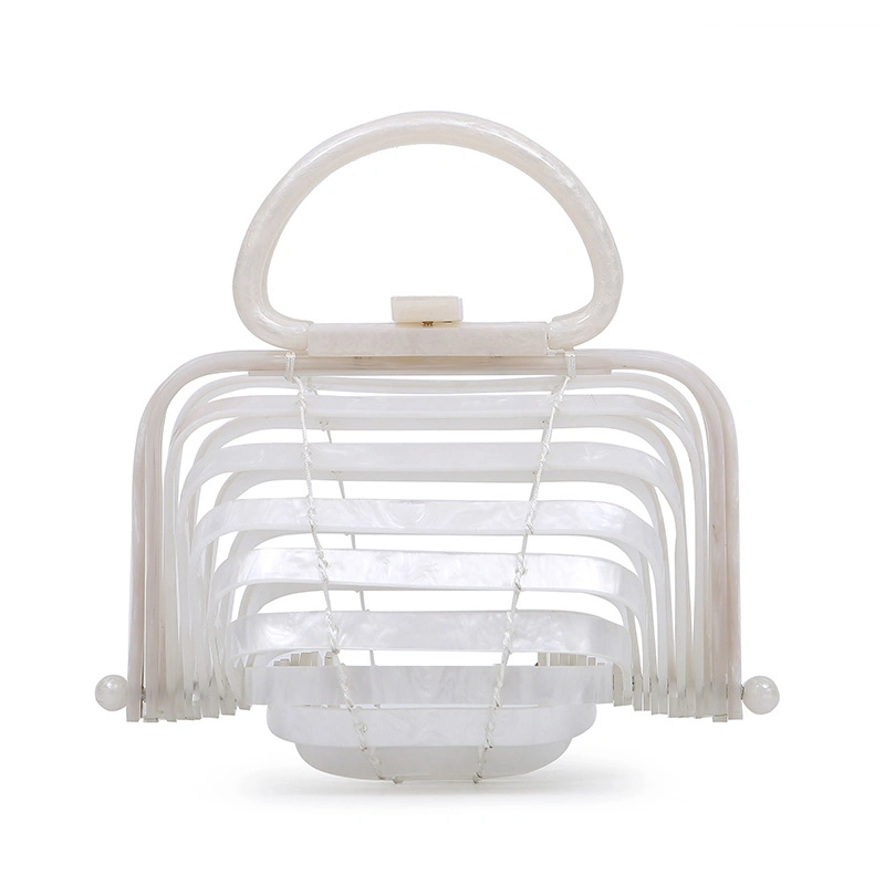 SHG202 Acrylic Basket Hollow Handbag