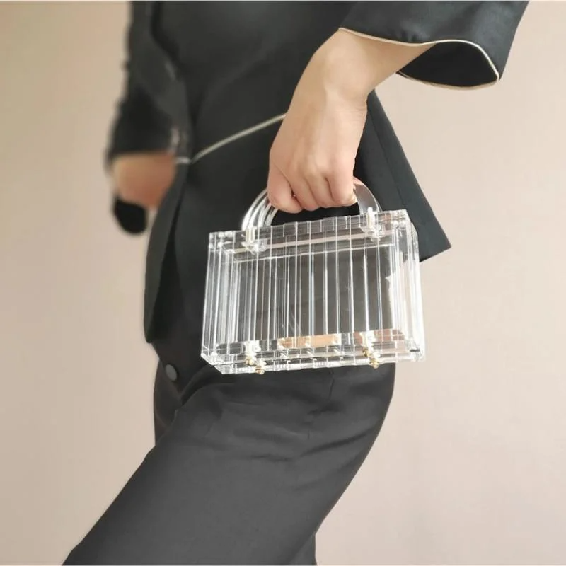 SHG082 Acrylic Transparent Evening Clutch Bag