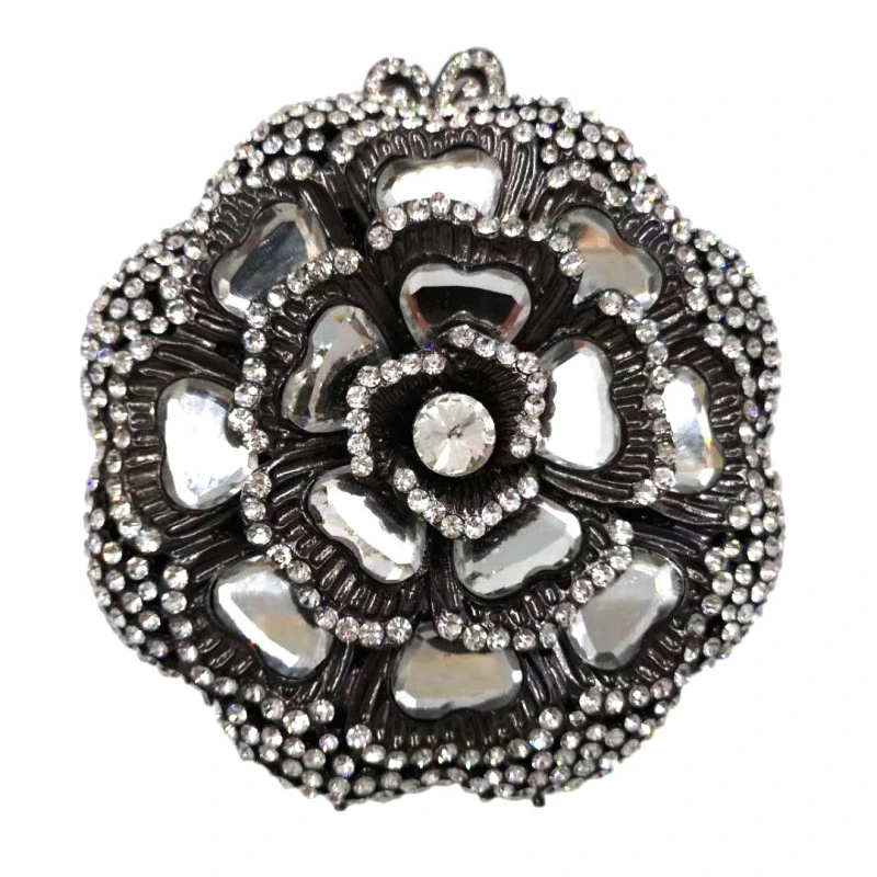 SHG192 Flower Diamond Holding Evening Bag