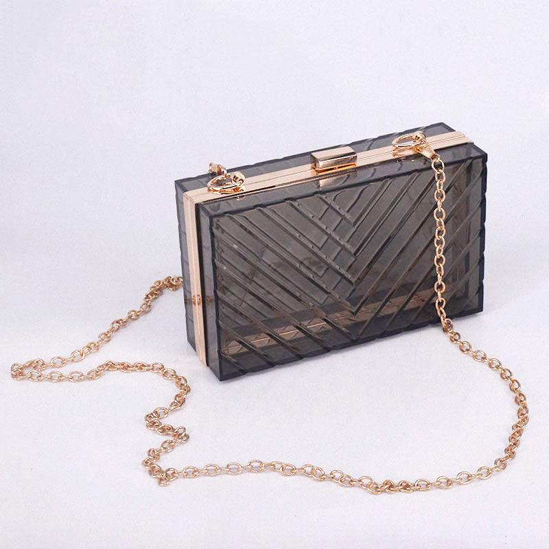 SHK0042 Acrylic Chain Crossbody Bag