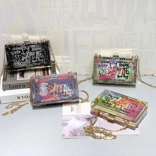 SHG093 Women Evening Acrylic Bag