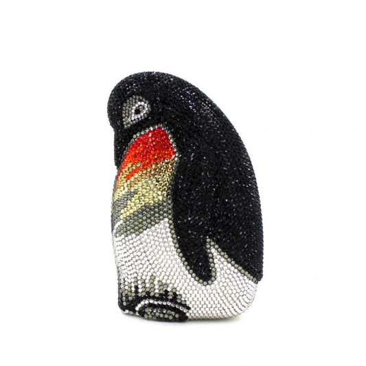 SHG226 Penguin Rhinestone Evening Bag