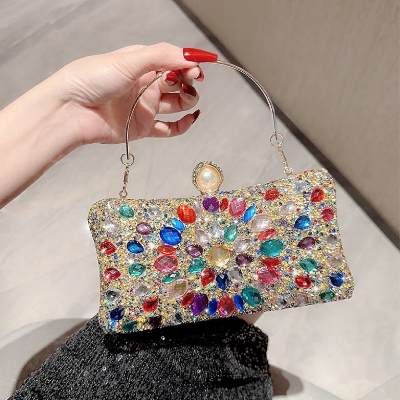 SHK00121 Rhinestone Evening Bag