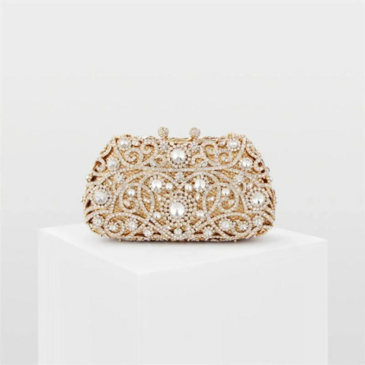 SHG119 Crystal Clutch Bag