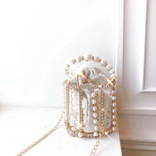 SHG160 Pearl Diamond Bag