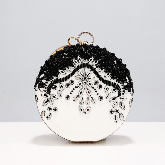 SHG268 Flower Round Evening Bag