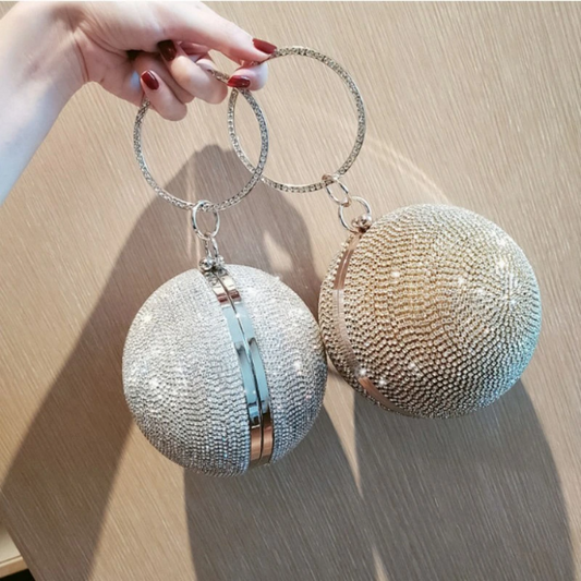 SHG193 Ball Shaded Evening Crystal Bag