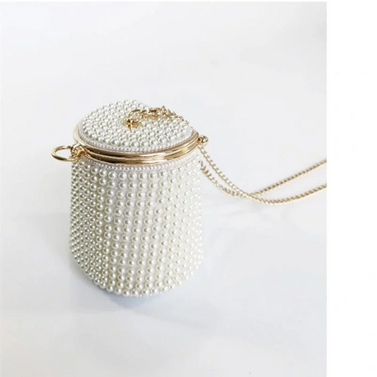 SHG168 Pearl Beaded Evening Bag