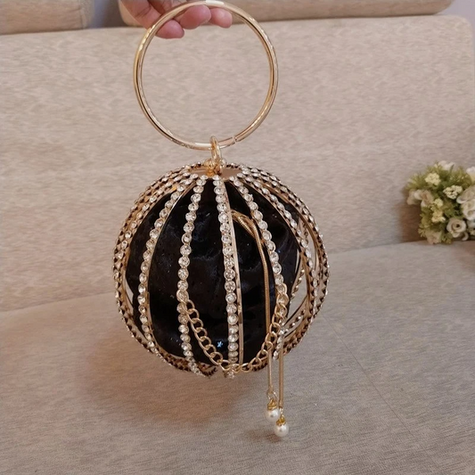 SHG159 Crystal Round Ball Bag