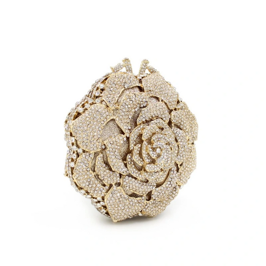 SHG220 Rose Rhinestones Bag