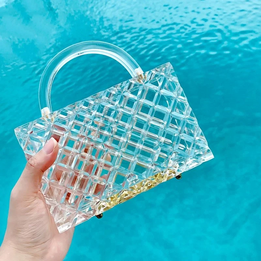 SHG081 Acrylic Transparent Clutch Bag