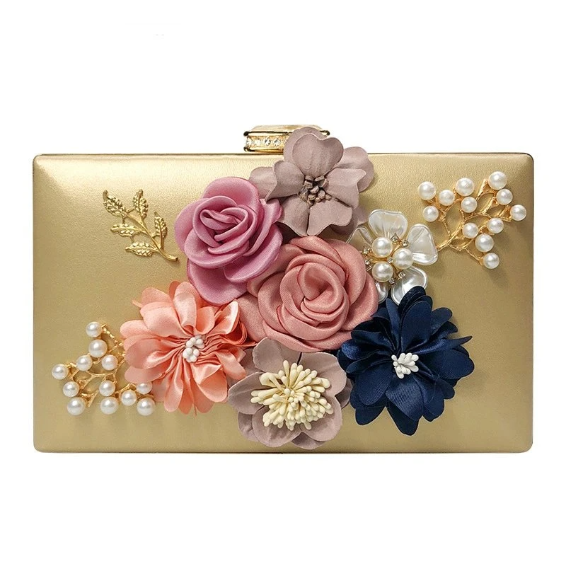 SHK0118 Flower Pearl Dinner Bag