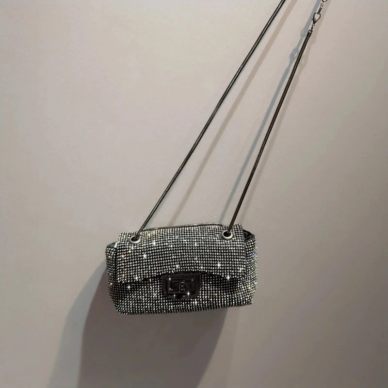 SHG164 Sparkle Diamond Chain Bag