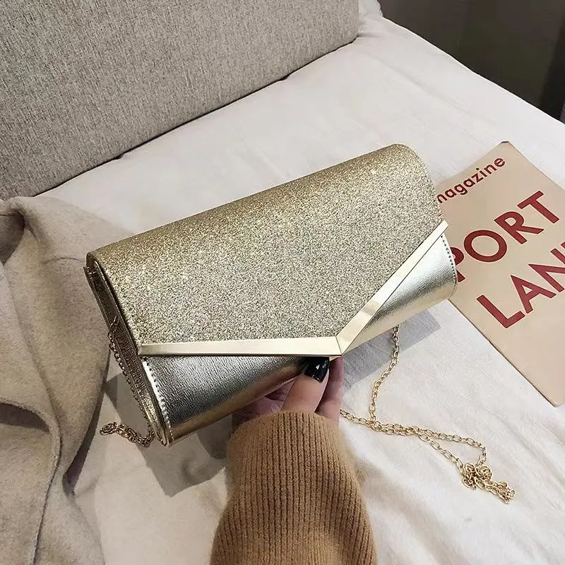 SHWS-13918 Sequin Crossbody Evening Bag