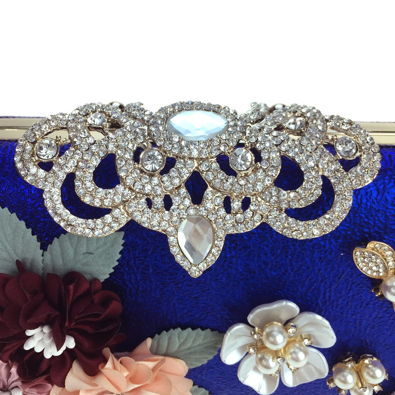 SHG212 Flower Bezel Diamond Evening Bag