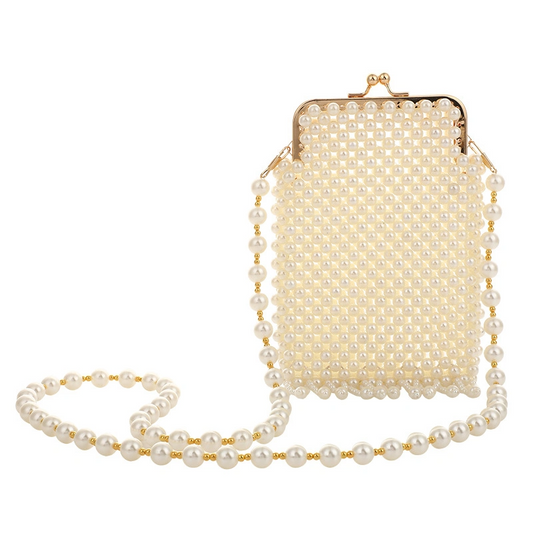 SHG265 Pearl Tassel Evening Bag