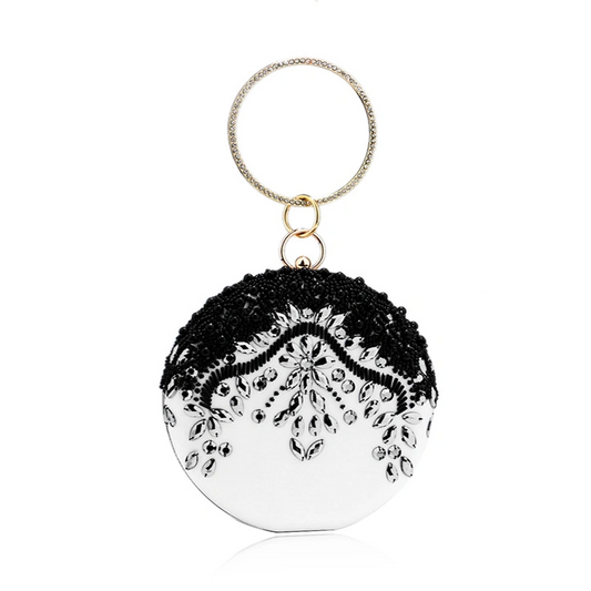 SHG268 Flower Round Evening Bag