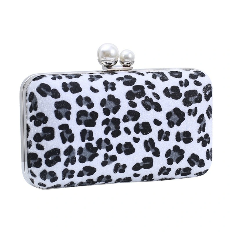 SHG237 Leopard Leather Evening Bag