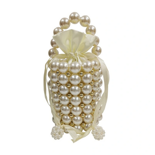 SHG175 Bead Pearl Evening Bag