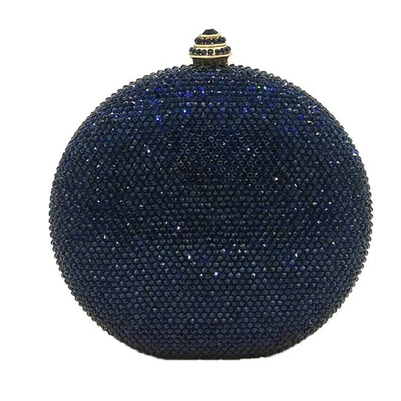 SHG148 Round Crystal Clutch Bag