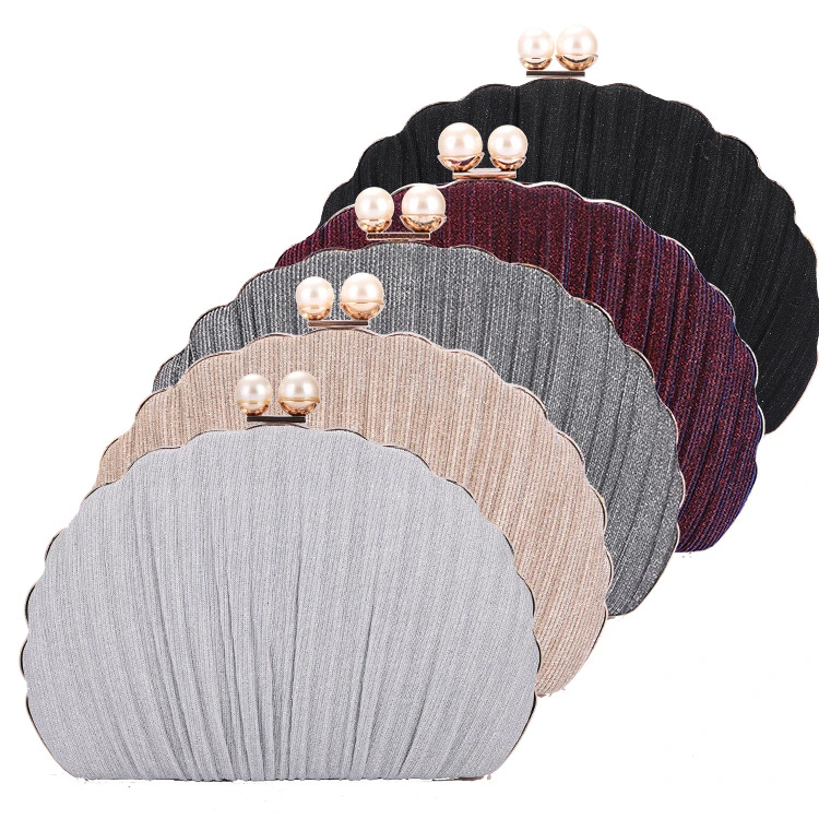 SHK0033 Shell Shape Clutch Evening Bag