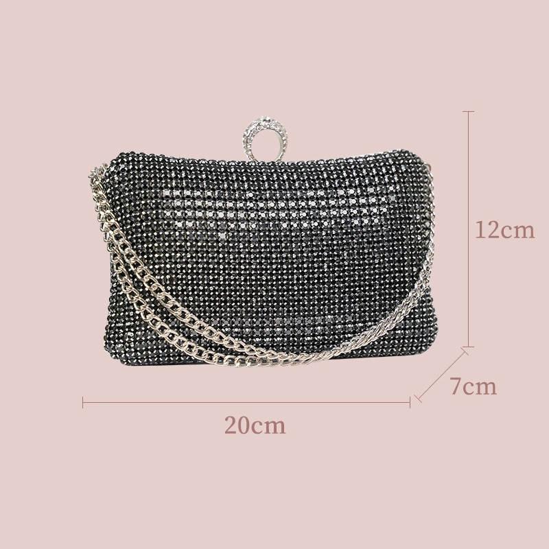 SHWS-14234 Rhinestone Diamond Clutch Evening Bag