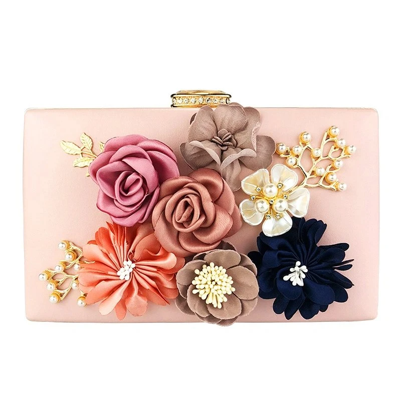 SHK0118 Flower Pearl Dinner Bag