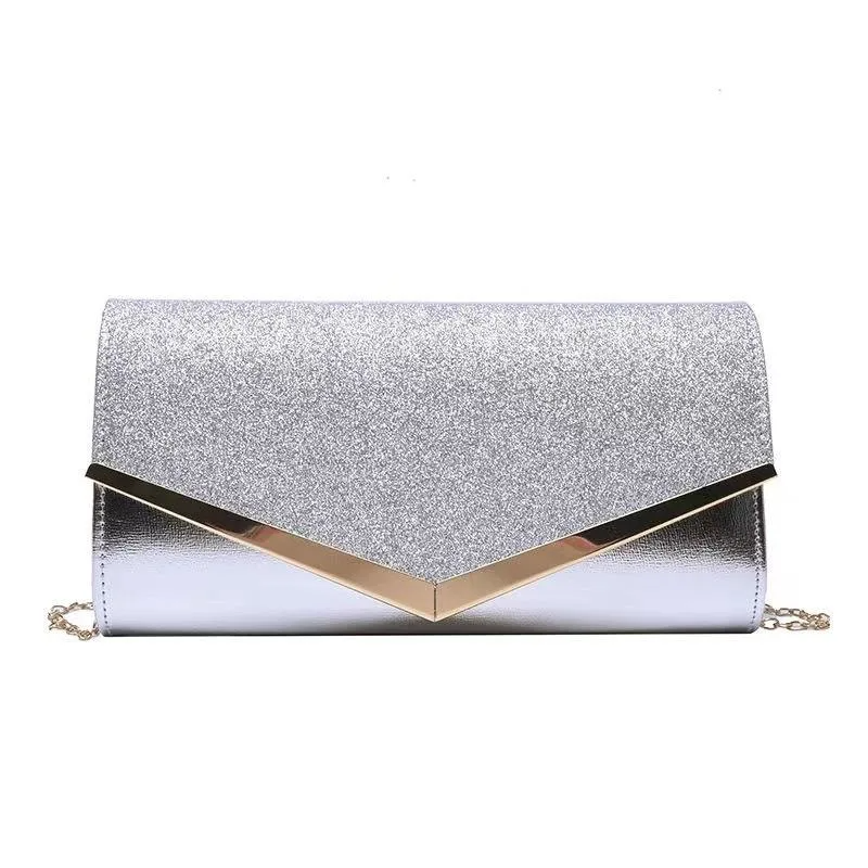 SHWS-13918 Sequin Crossbody Evening Bag