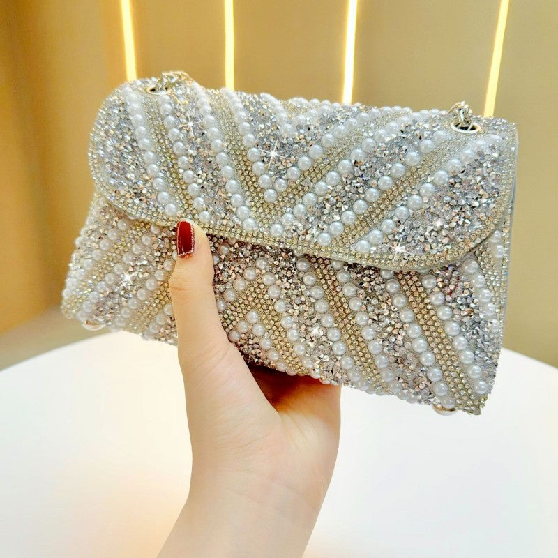 SHWS-24031 Sequin Evening Clutch Evening Bag